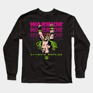 Ultimate Warrior Text Stack Comic Cover Long Sleeve T-Shirt